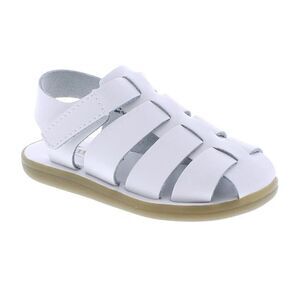 FOOTMATES Captain White Waterproof Woven Leather Fisherman Sandals Unisex Sz 11